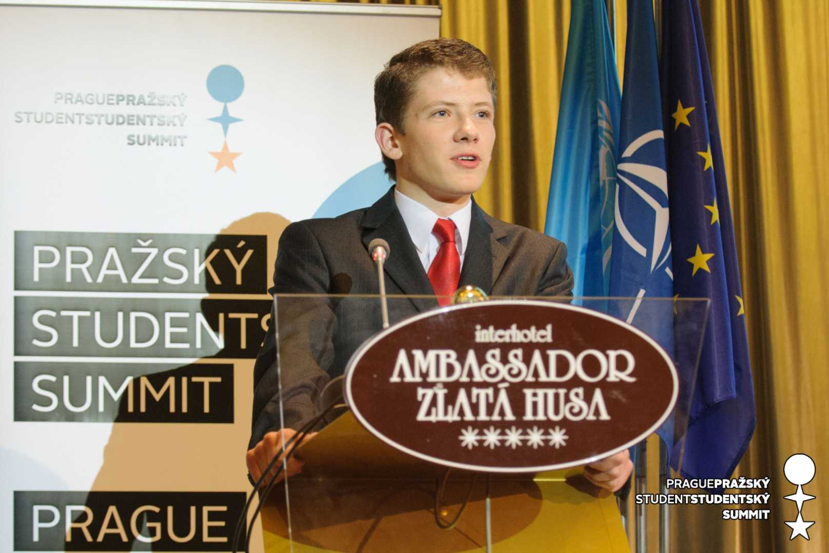 Petr Doležal na Pražském studentském summitu