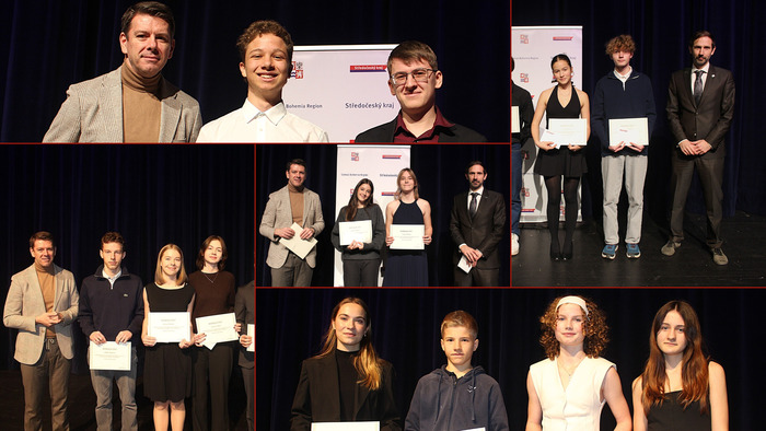 Slavnostní ocenění žáků za úspěšnou reprezentaci Středočeského kraje