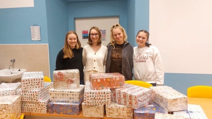 Vánoční radost v krabicích od bot