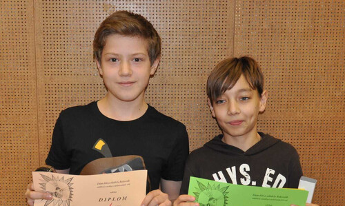 Okresní kolo Soutěže v německém jazyce IA: První a druhé místo