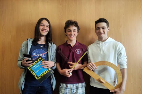 Naši studenti v krajském kole Matematické olympiády kategorie C