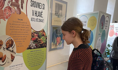 Výstava o ne(zdravém) životním stylu v 1. patře našeho gymnázia