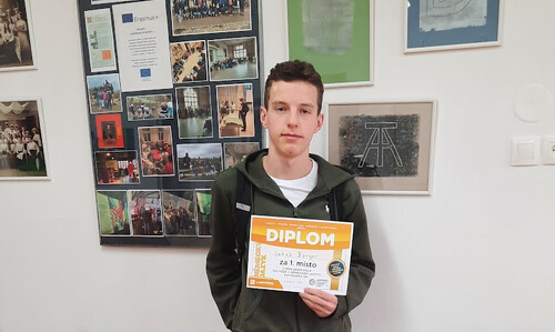 První místo v KK konverzační soutěže v německém jazyce