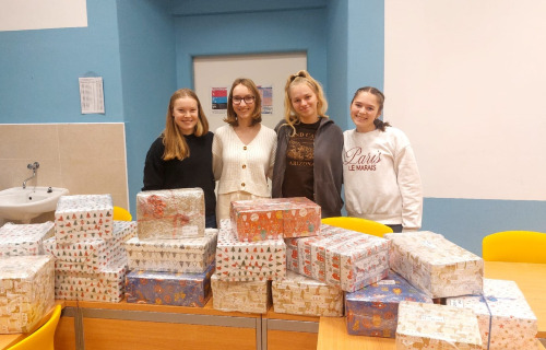 Vánoční radost v krabicích od bot