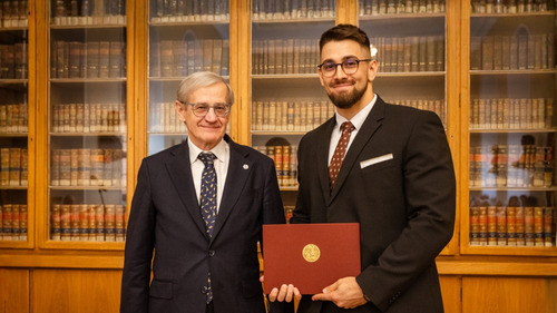 Tomáš Fencl získal Cenu prof. JUDr. Karla Engliše