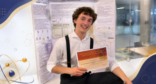 Metoděj druhý v celorepublikovém finále vědecké soutěže EXPO SCIENCE AMAVET