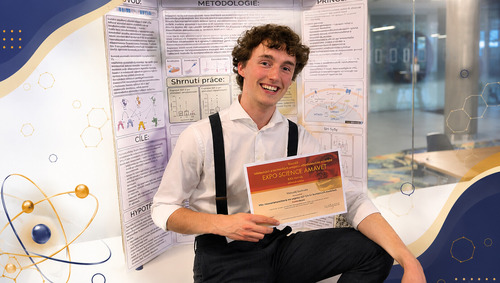 Metoděj druhý v celorepublikovém finále vědecké soutěže EXPO SCIENCE AMAVET