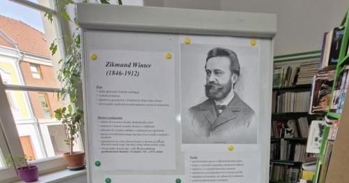 Zikmund Winter ve studovně