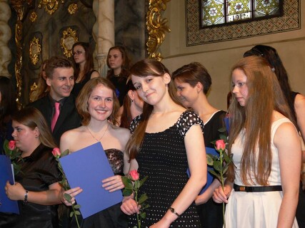 Slavnostní předání maturitních vysvědčení 2015