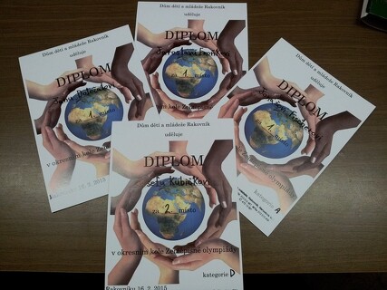 Tři vítězství v okresním kole Zeměpisné olympiády