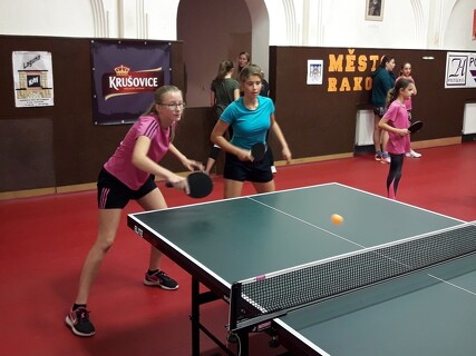 Okresní kolo ve stolním tenise družstev ZŠ: Děvčata postoupila do kraje!
